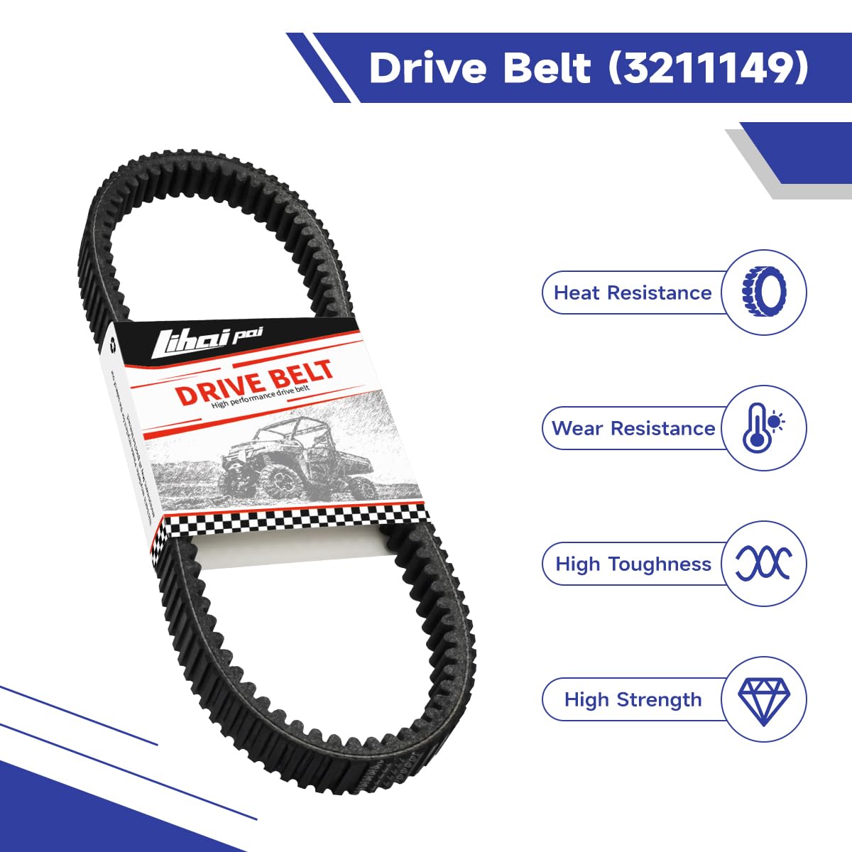 LIHAIPAI Ranger Crew 900 belt in installation scene for reliable performance.