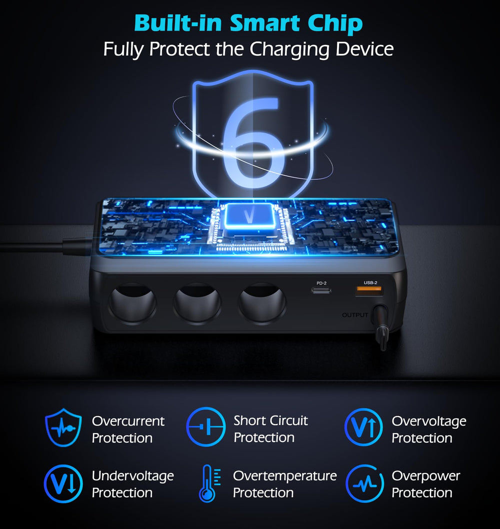 LIHAN compact design fits easily in the car cabin