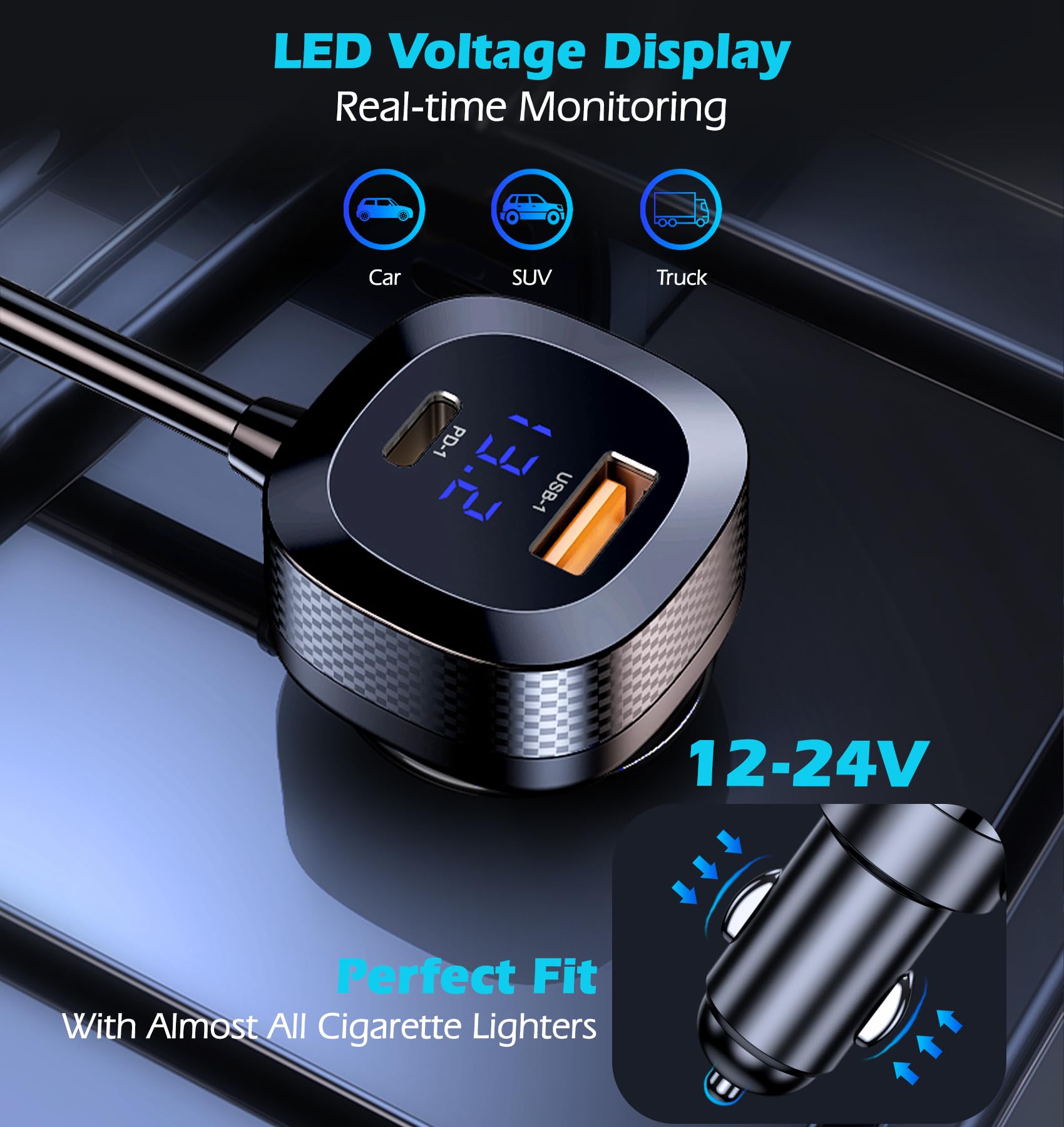 LIHAN dash cam and GPS can be powered simultaneously
