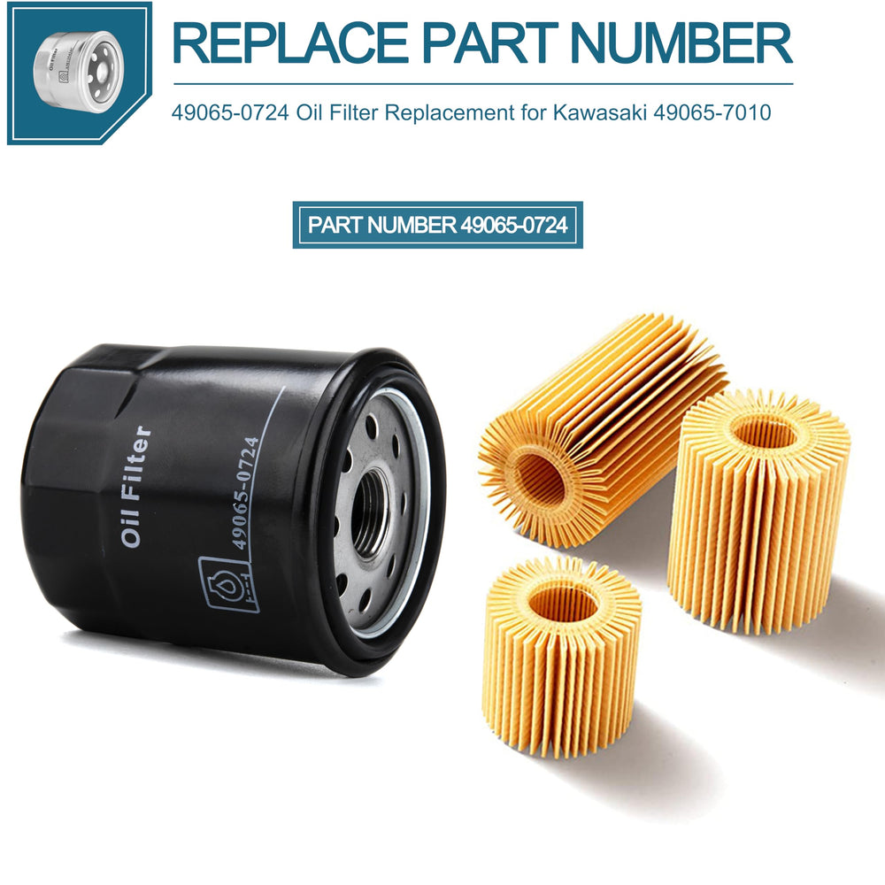 LikeLion oil filter compatible with Kawasaki FH381V-FH721V for stable filtration.