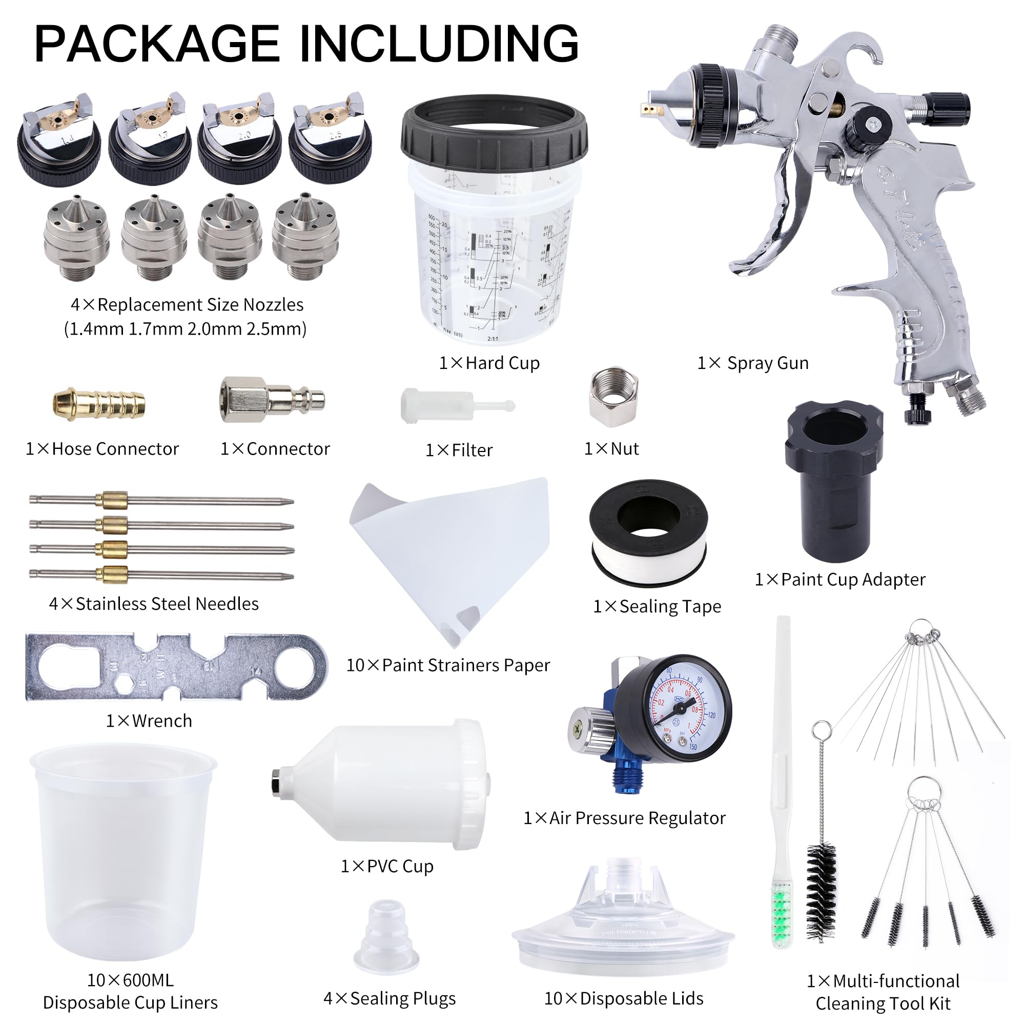 Liliantus disposable cups help fast color changes and easy cleanup.