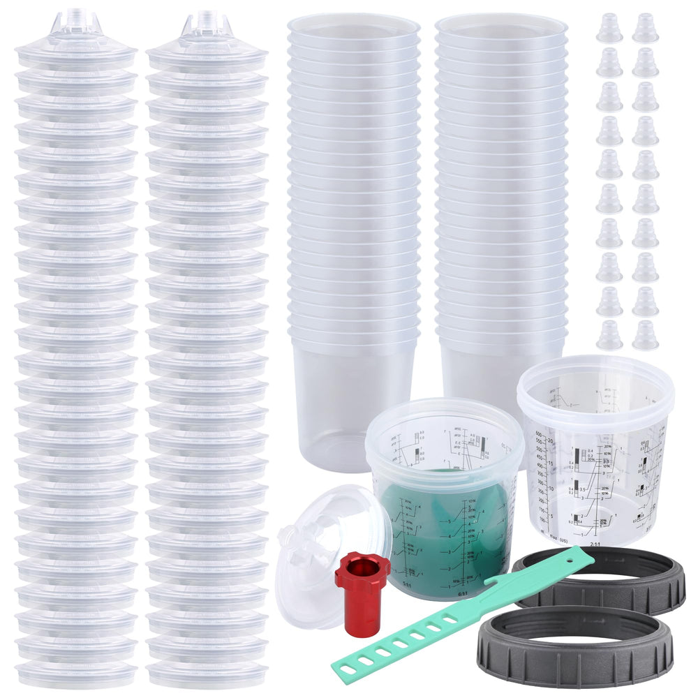 Liliantus disposable cups kit with 20-ounce capacity for spraying