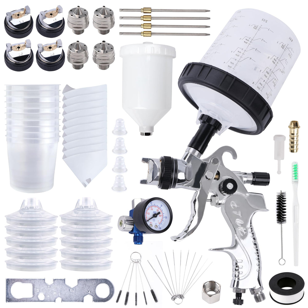 Liliantus HVLP spray gun main body for precise automotive and furniture coatings.
