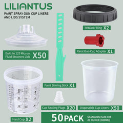 Liliantus lids with built-in 125-micron strainers for smooth flow