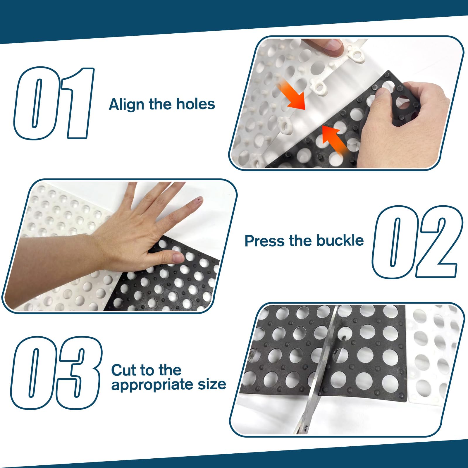 LILXIU underlay doubles as a versatile floor or bathroom mat.