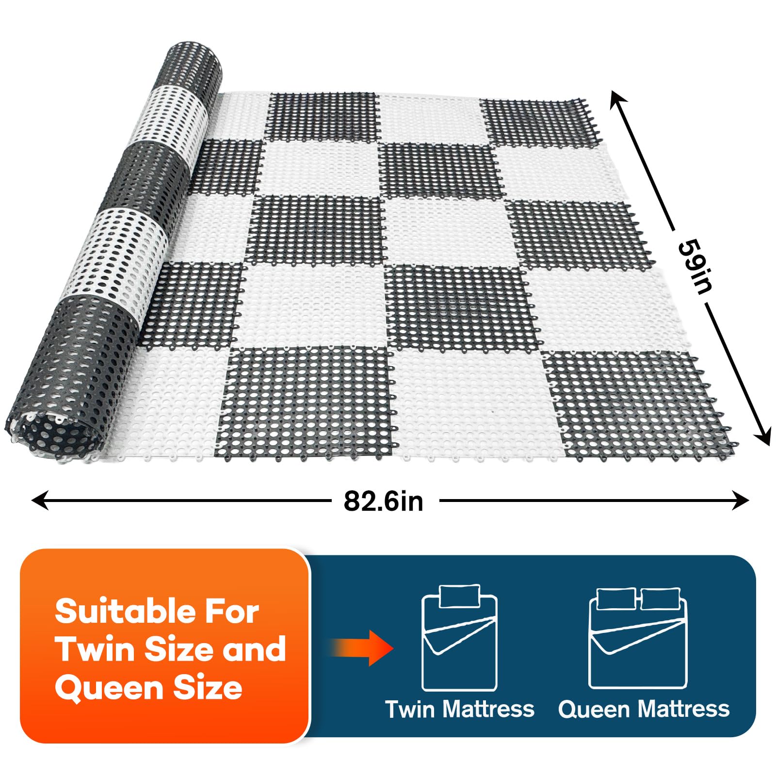 Waterproof TPE material keeps the bed area dry under the mattress