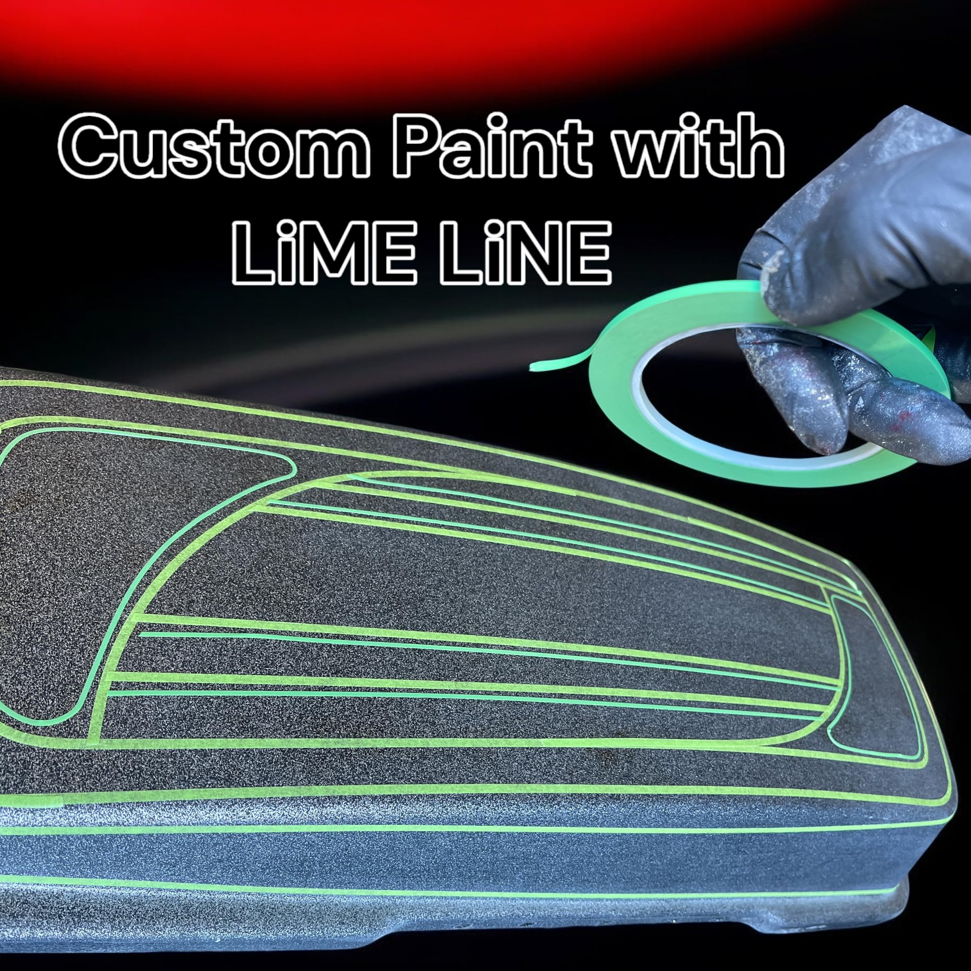 LiME LiNE easy-roll masking enables smooth setup and removal.