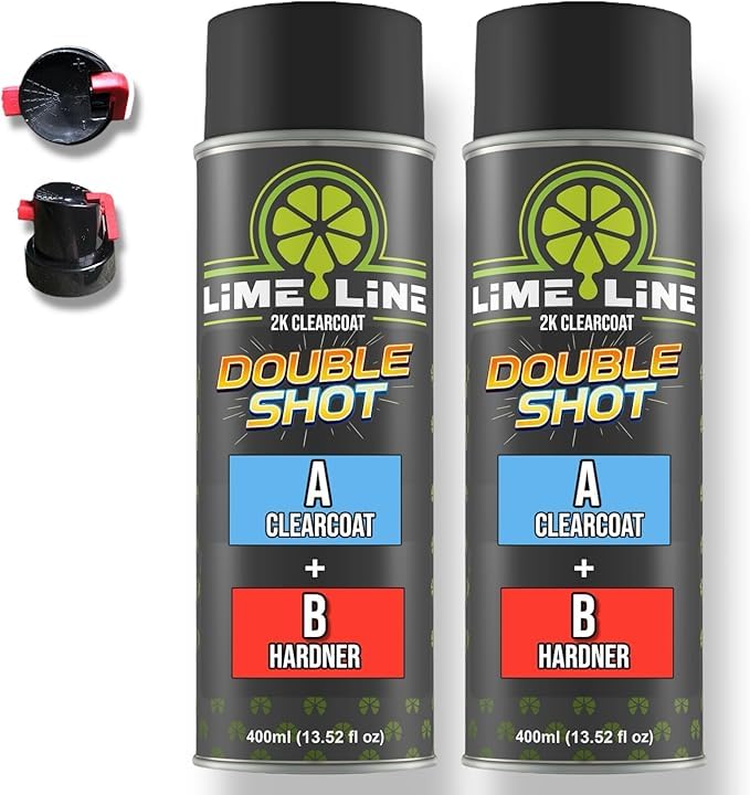 LiME LiNE high gloss 2K clearcoat spray for a sleek automotive finish