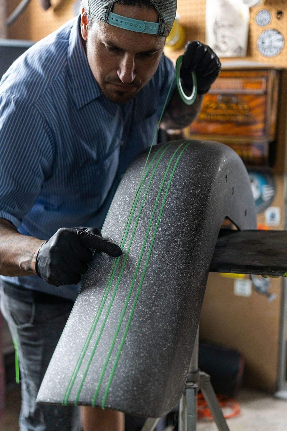 LiME LiNE no-residue masking tape leaves clean edges during paintwork