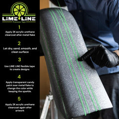 LiME LiNE no-residue tape removes cleanly without leaving adhesive behind.