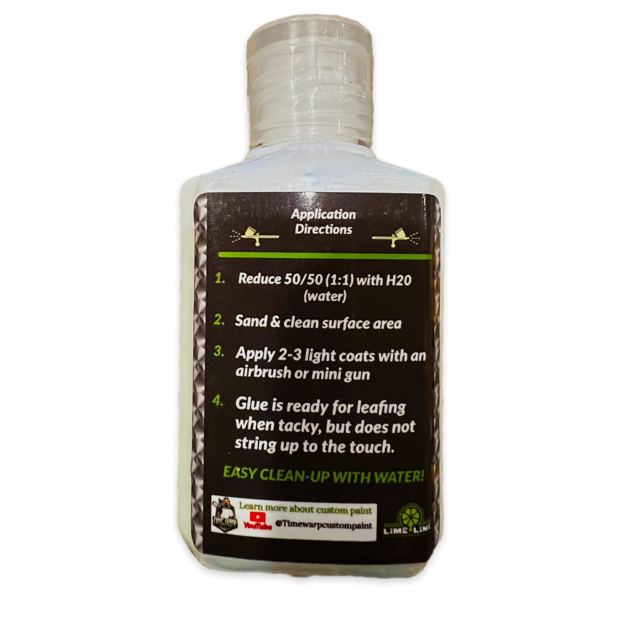 LiME LiNE sprayable sizing glue compatible with spray equipment like airbrushes