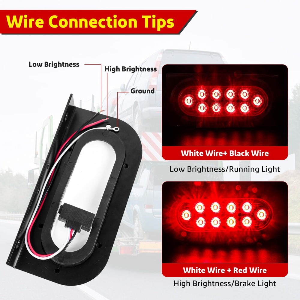 LIMICAR 3-prong plug trailer light for quick wiring connections