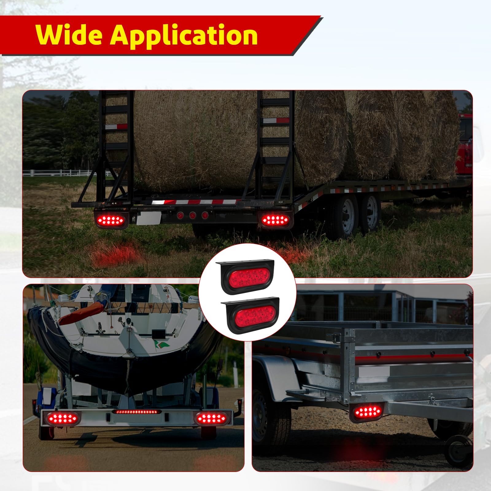 IP67 sealed LIMICAR trailer light withstands dust and water spray.