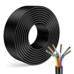LIMICAR 7-way trailer wire 25ft for compact trailers and reduced waste.
