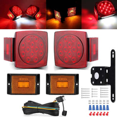 LIMICAR LED trailer light kit tail lights installed for clear signaling on the road