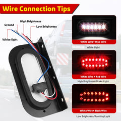 LIMICAR amber and red side marker lights enhance trailer visibility from the sides.