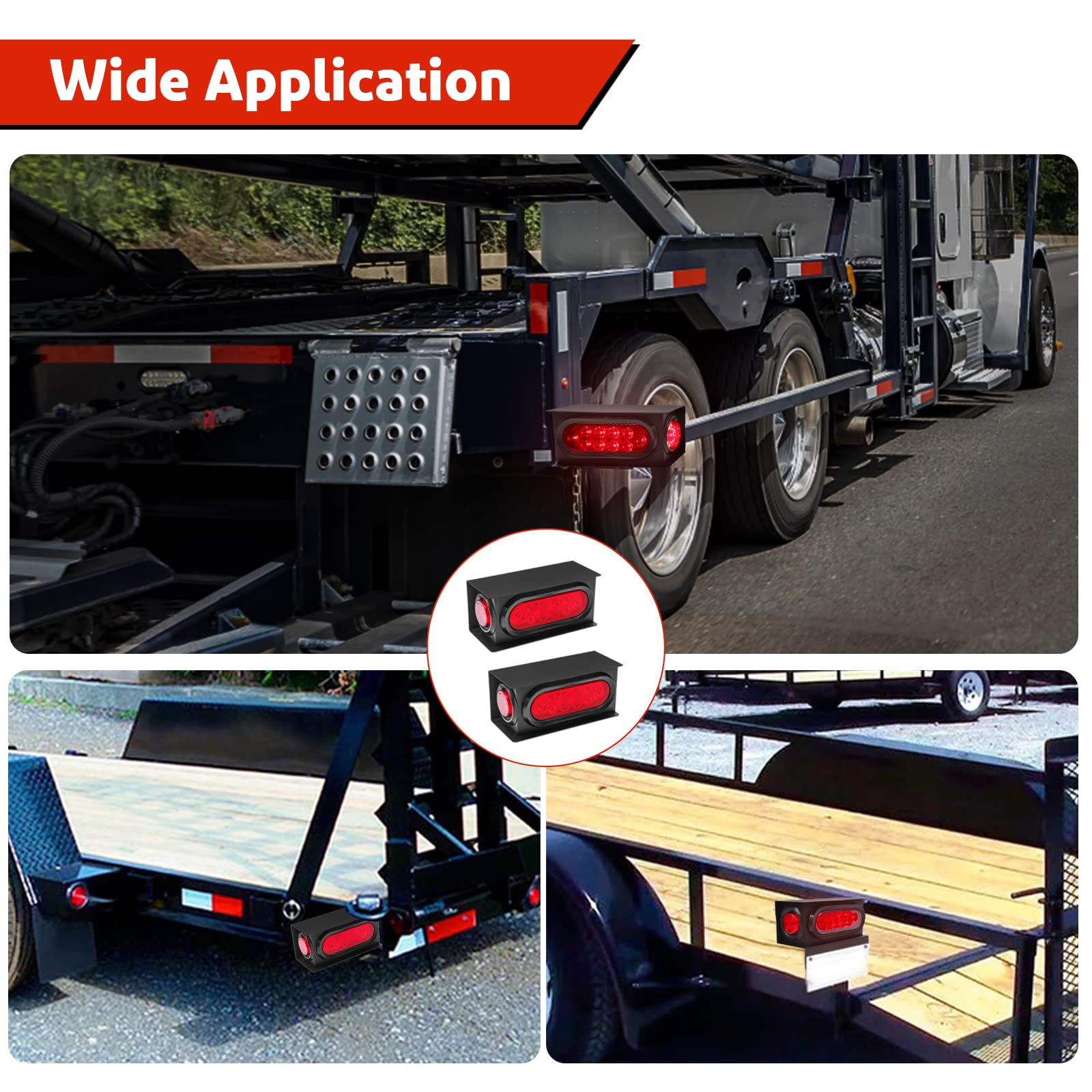LIMICAR trailer light kit installed on trailer frame for versatile mounting