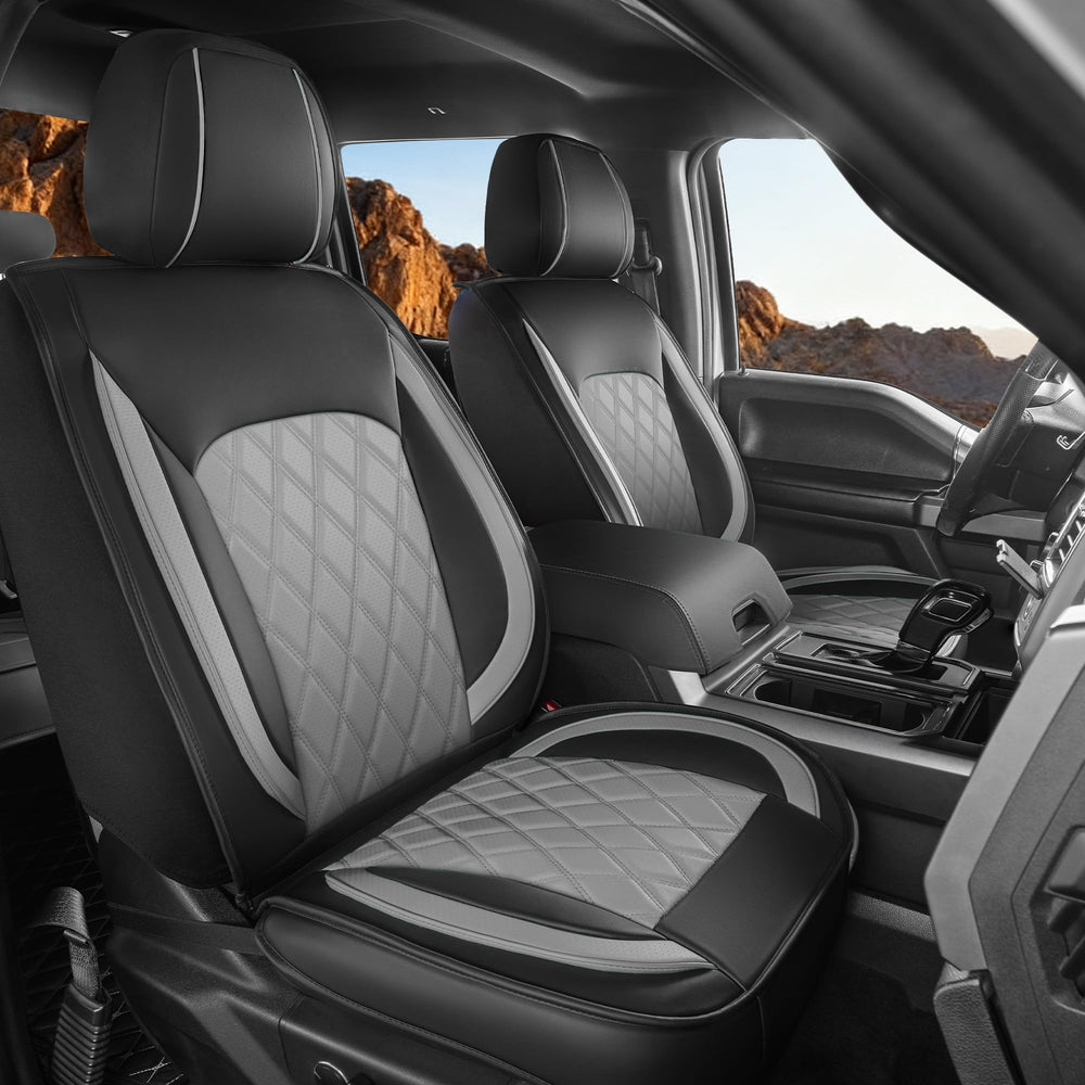 LINGVIDO front seat covers protect Ford F-Series seats during daily drives.