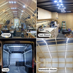 Linkhood 120 LED dome light close-up showcases bright, durable LEDs.