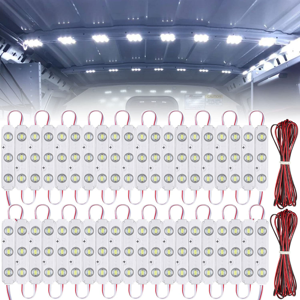 Linkhood 120 LED van interior light panel provides uniform cabin illumination.