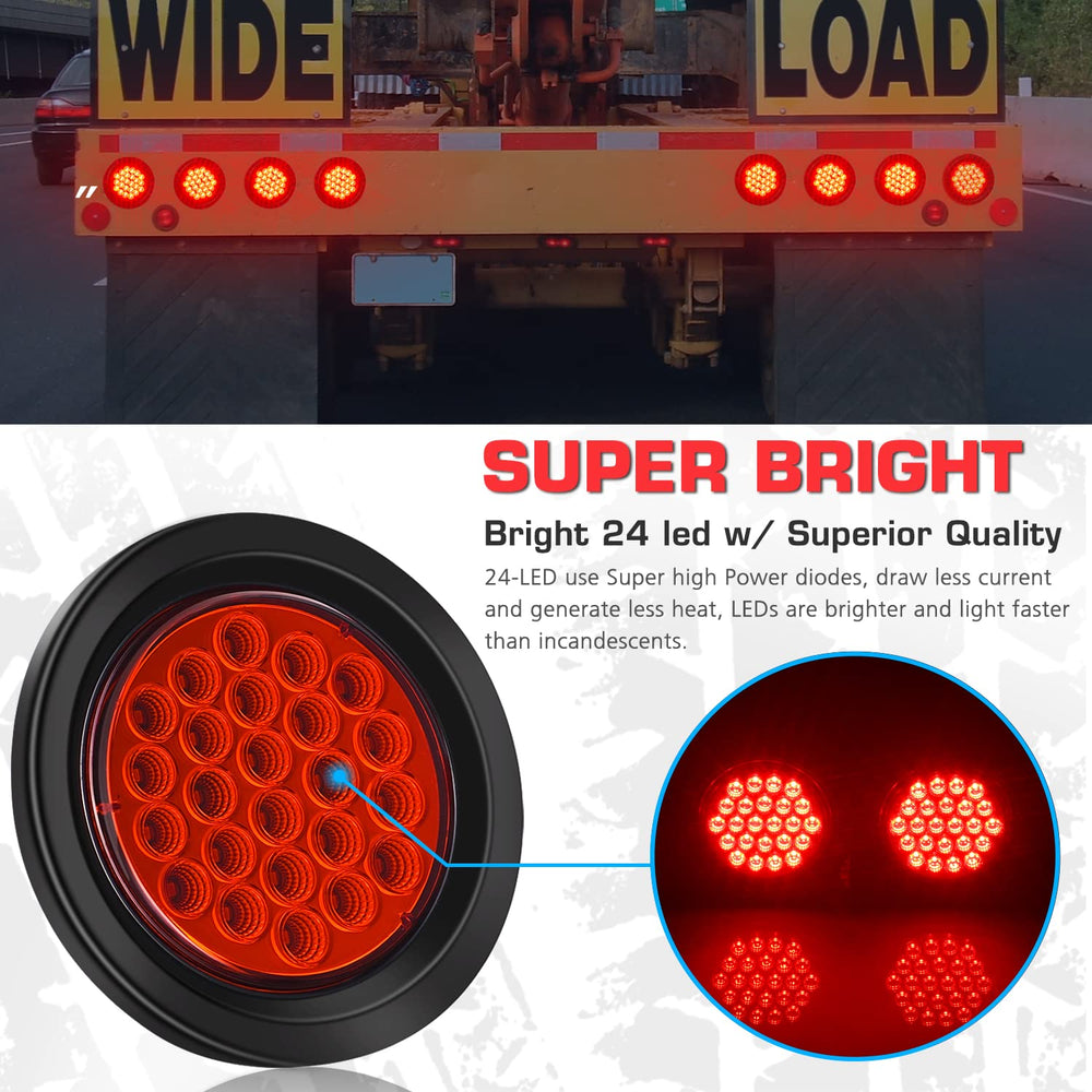 LINKITOM universal-fit 4-inch trailer light for trailers, boats, and RVs