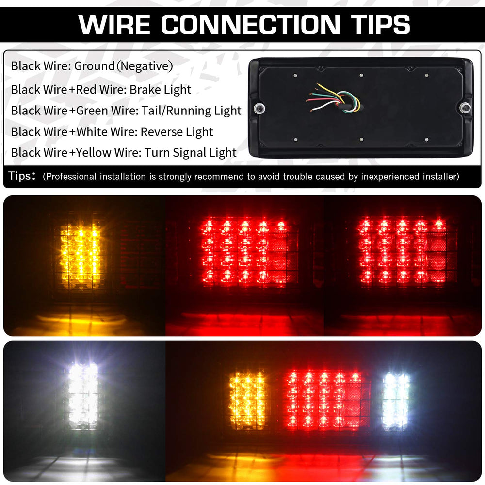 LINKITOM iron net protection front view adds rugged durability to the tail light.