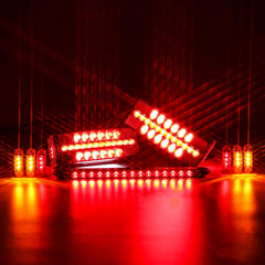 LINKITOM LED submersible rectangular tail light rear view showing bright signals