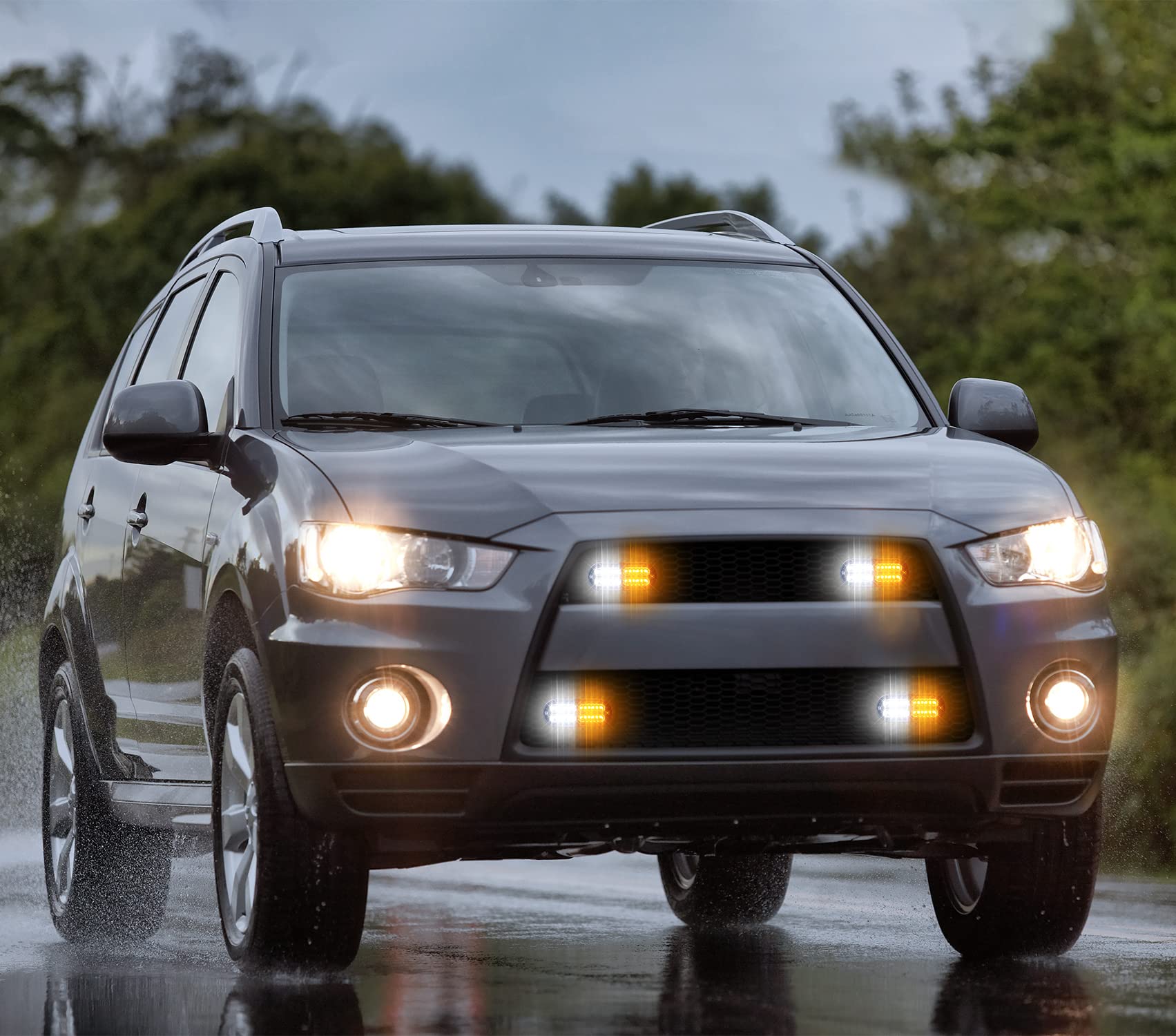 LINKITOM mounting brackets and screws for grille or bumper installation