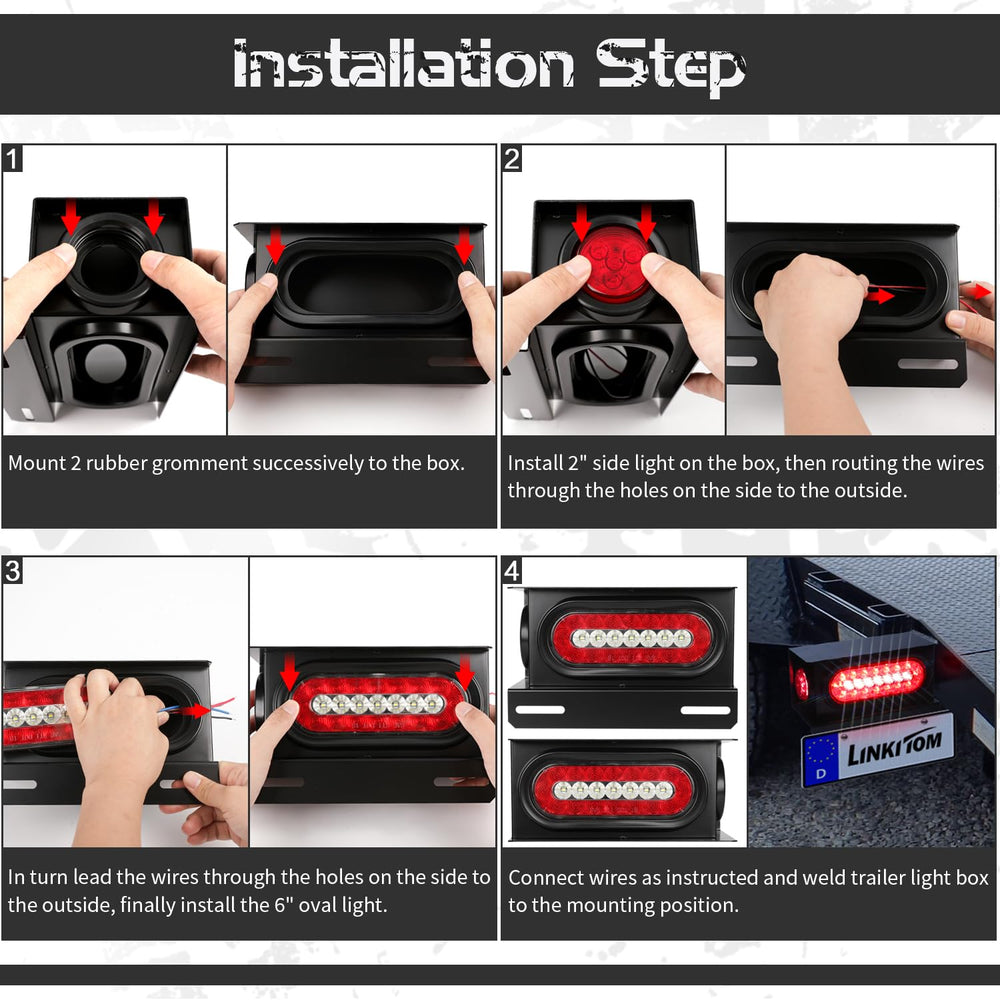 Linkitom reflective stickers kit enhances night time visibility and safety