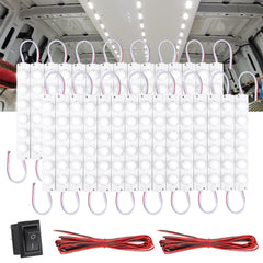 Linkstyle 12V interior light bar glows evenly in car cabin for clear night visibility