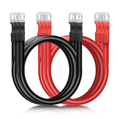 Linkstyle 6 PCS 4 AWG battery cables with 12 inch length for strong power links.