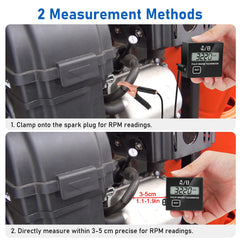 Linkstyle ATV UTV motorcycle tachometer mounted for easy engine tracking.