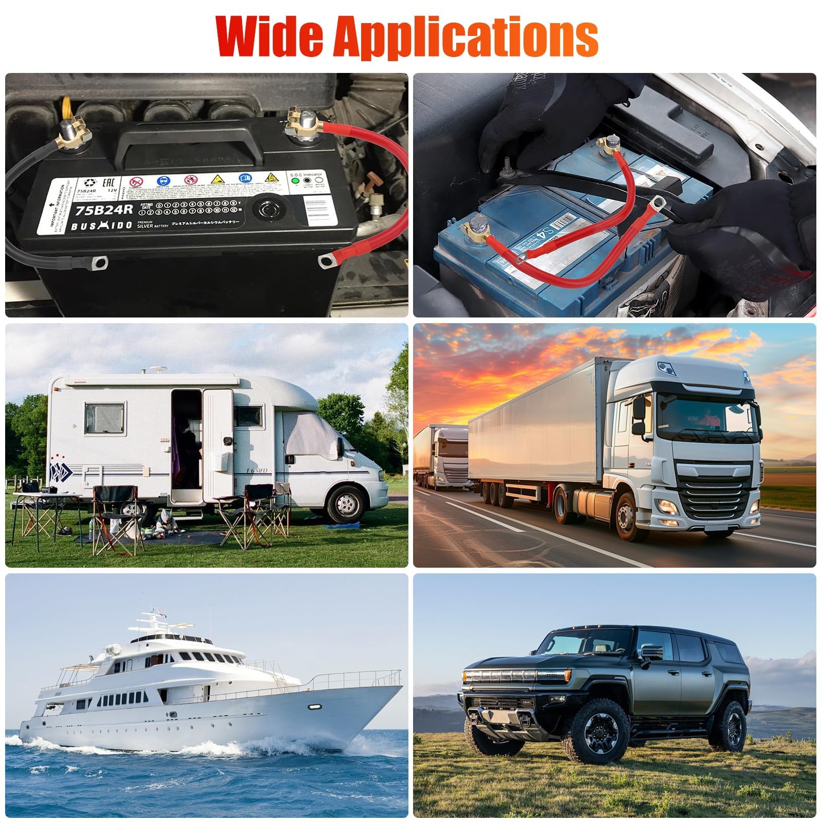 Linkstyle versatile cables suitable for cars, boats, solar and RV wiring