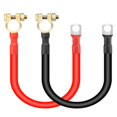 Linkstyle red and black 12V battery cables for reliable polarity and easy wiring