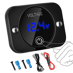 Linkstyle Battery Voltage Gauge front view with clear LED readout for quick battery checks
