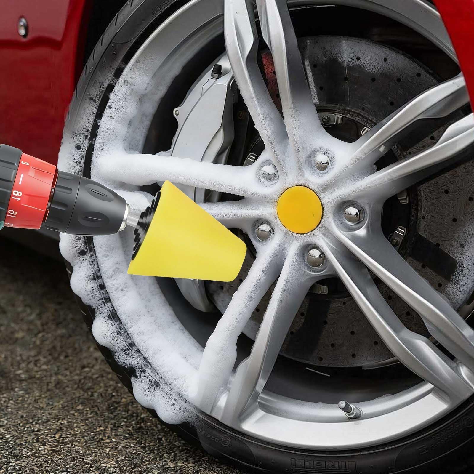 Linkstyle exhaust tip polish demonstrates metal surface finishing.