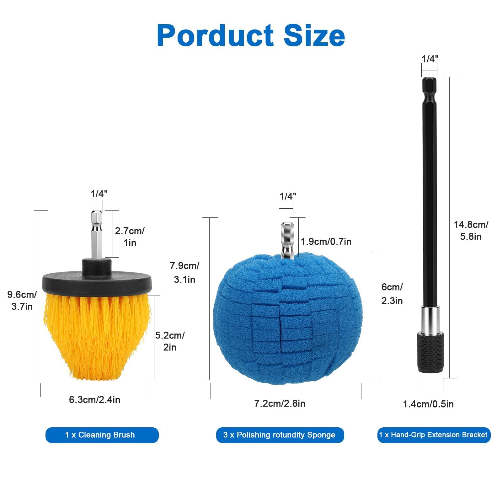 Linkstyle extension pole demonstrates reach for tight car spaces.
