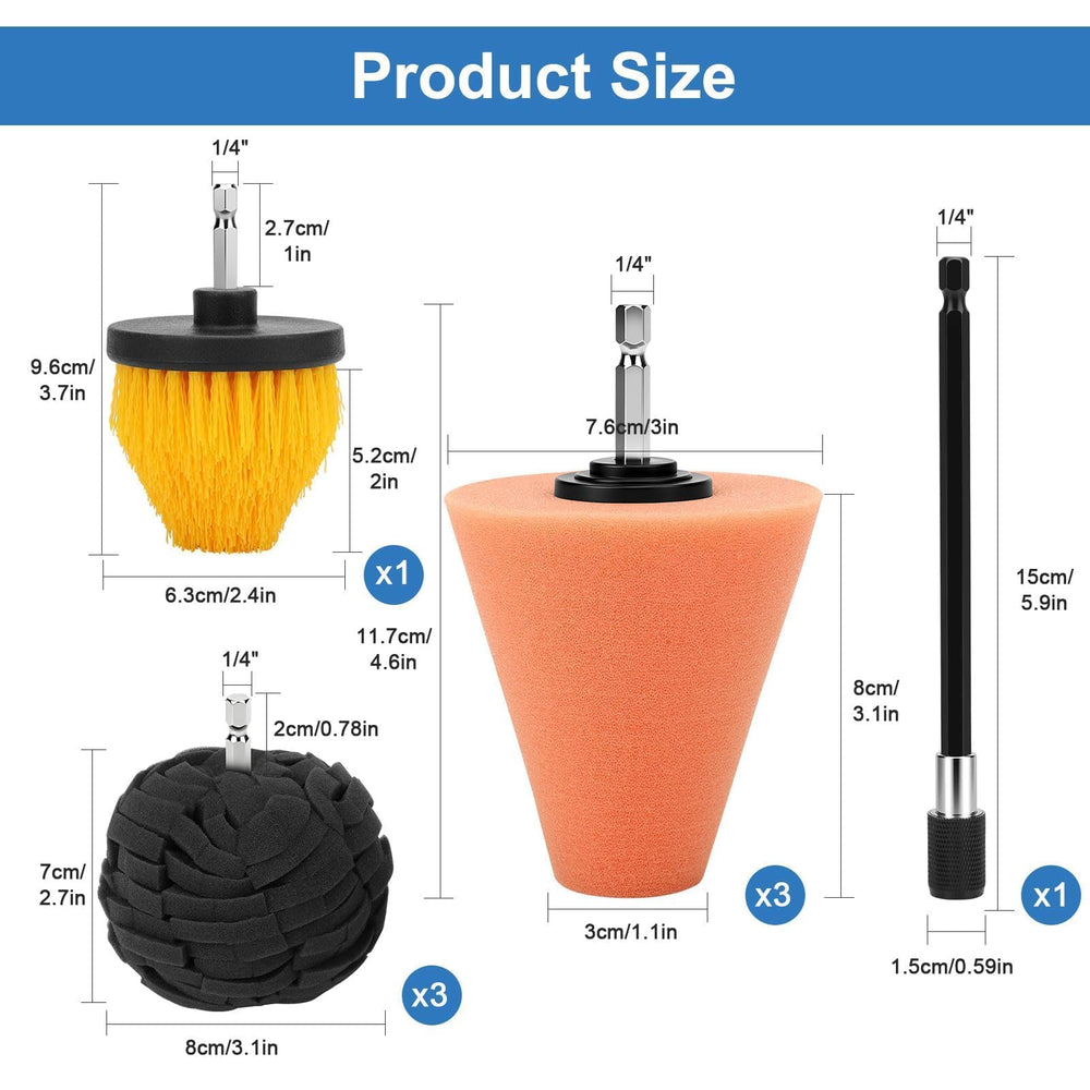 Linkstyle polishing-ball-cone-foam close-up showing conical design for angles.