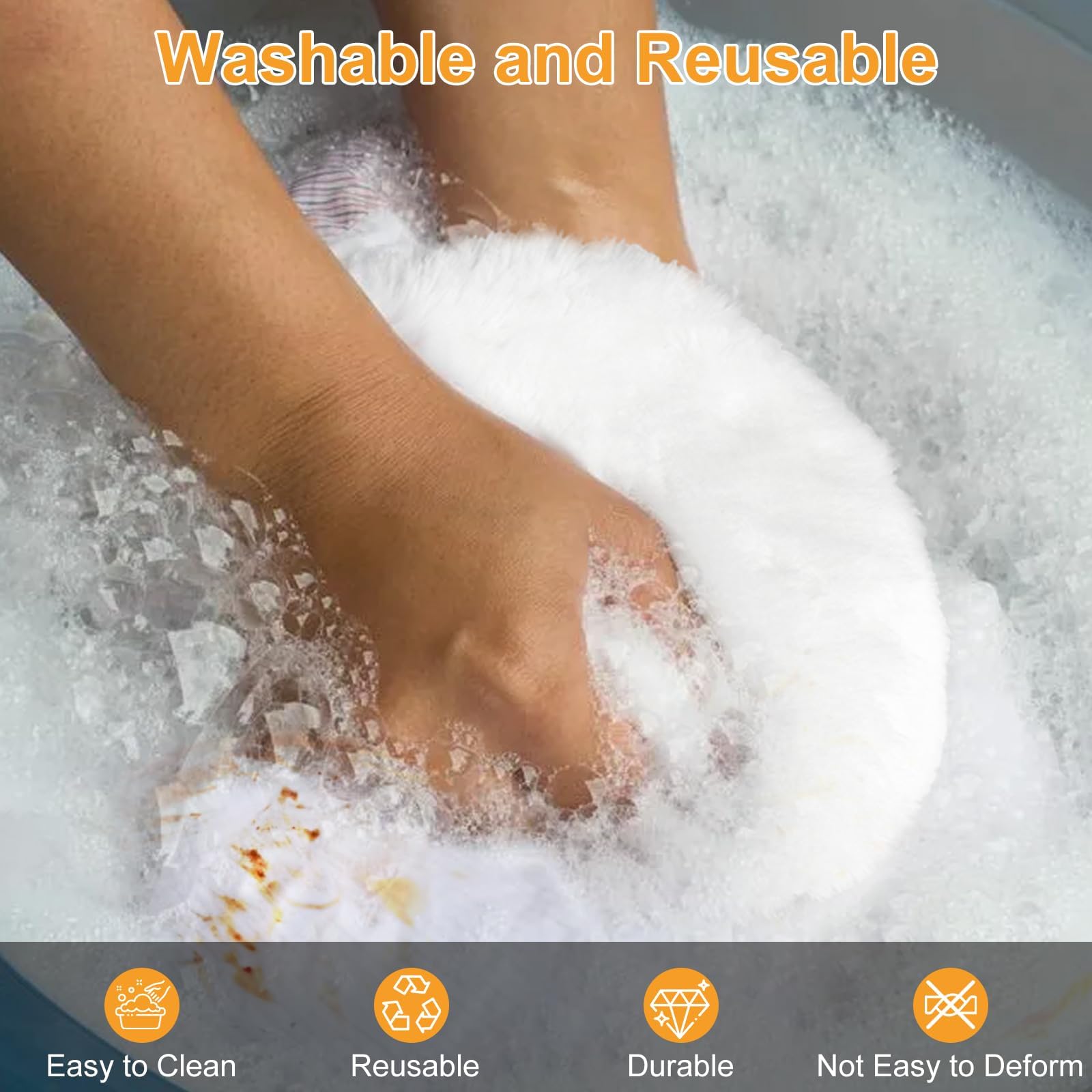 Linkstyle polishing pads for car paint, wood, and metal finishing