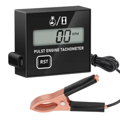 Linkstyle small engine tachometer with clear RPM display for monitoring.