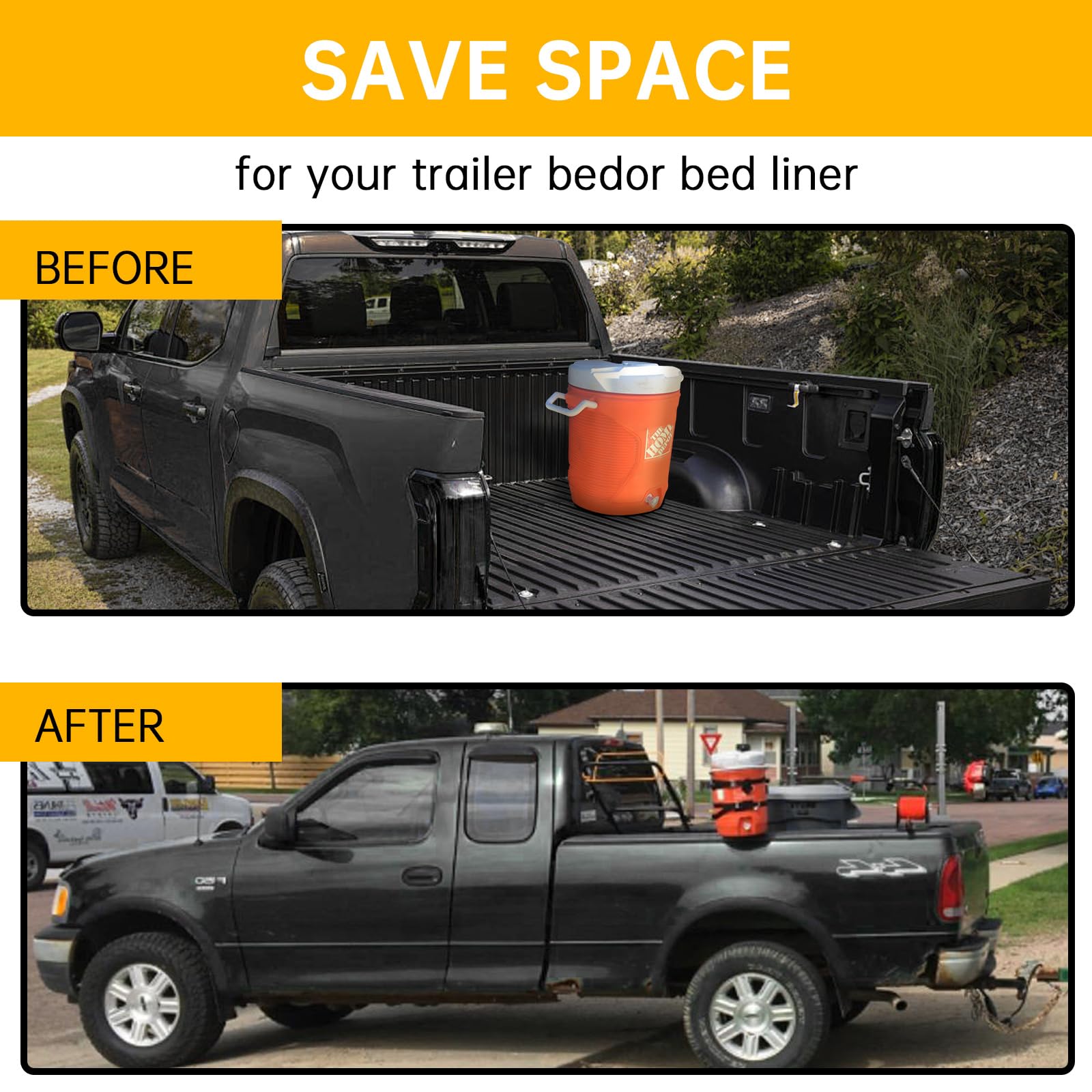 Linone multi-scenario rack fits trucks, trailers, and UTVs for hydration