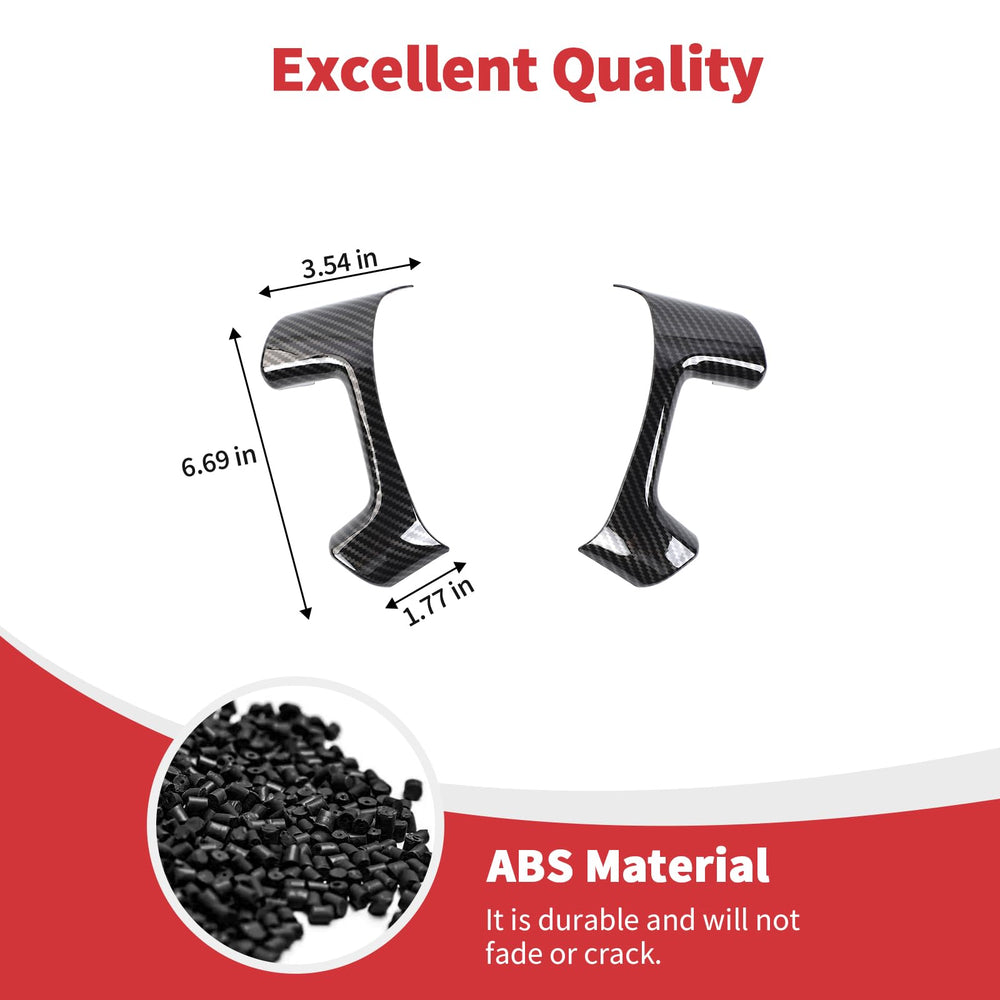 Linskip black carbon steering wheel trim adds a sleek interior accent.