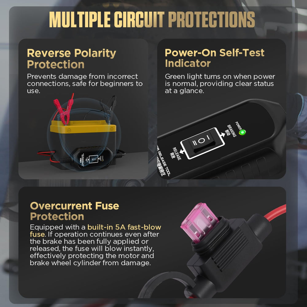 LINXINO BT10 over-current protection fuse guards against miswiring.