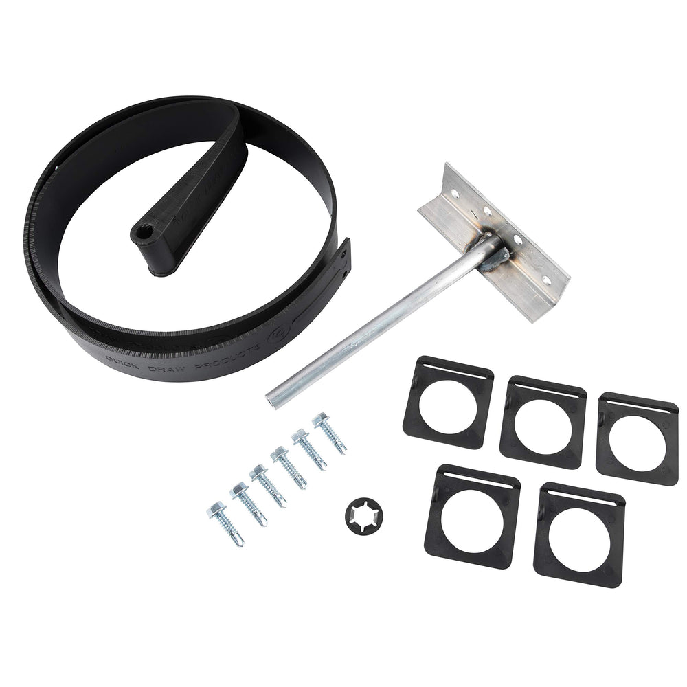 Lippert 1346271 8-inch mounting post with washer ready for secure installation.