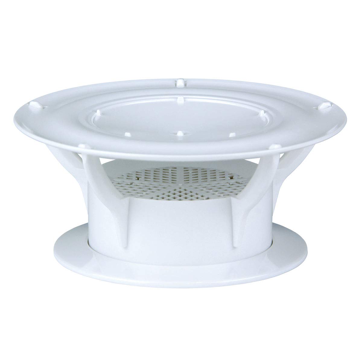Lippert Components 360 Siphon vent cap front view reducing interior odors on RV roofs