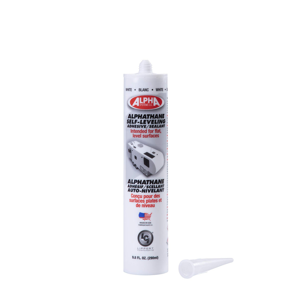 Lippert Alpha 5121 flat roof application demonstrates self leveling sealant