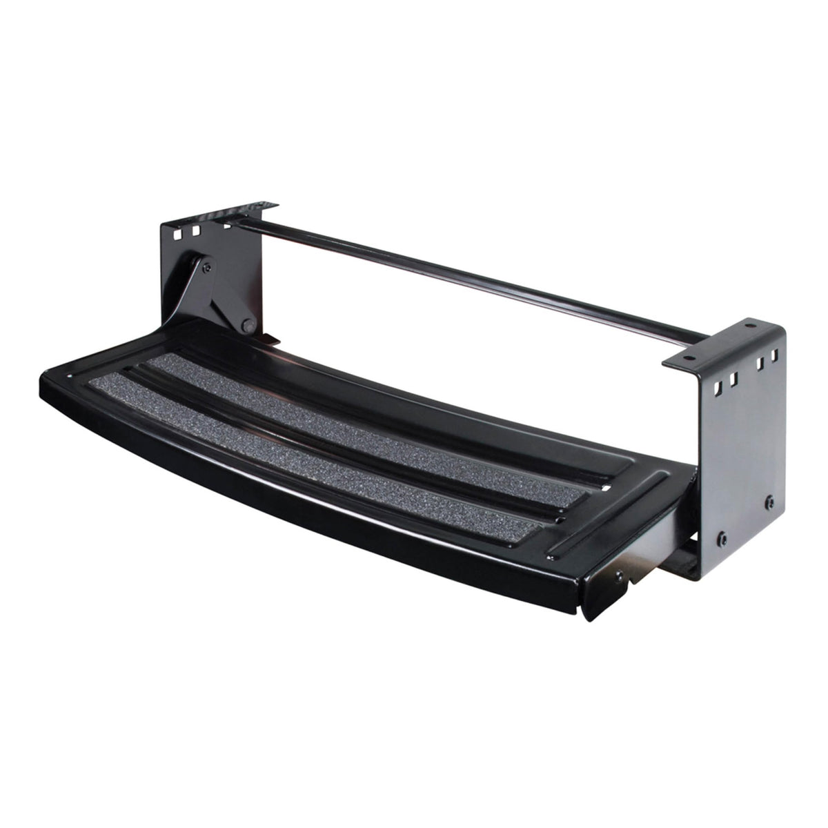 Lippert Components Radius 24 front view step showing easy one-hand deployment for RV entry