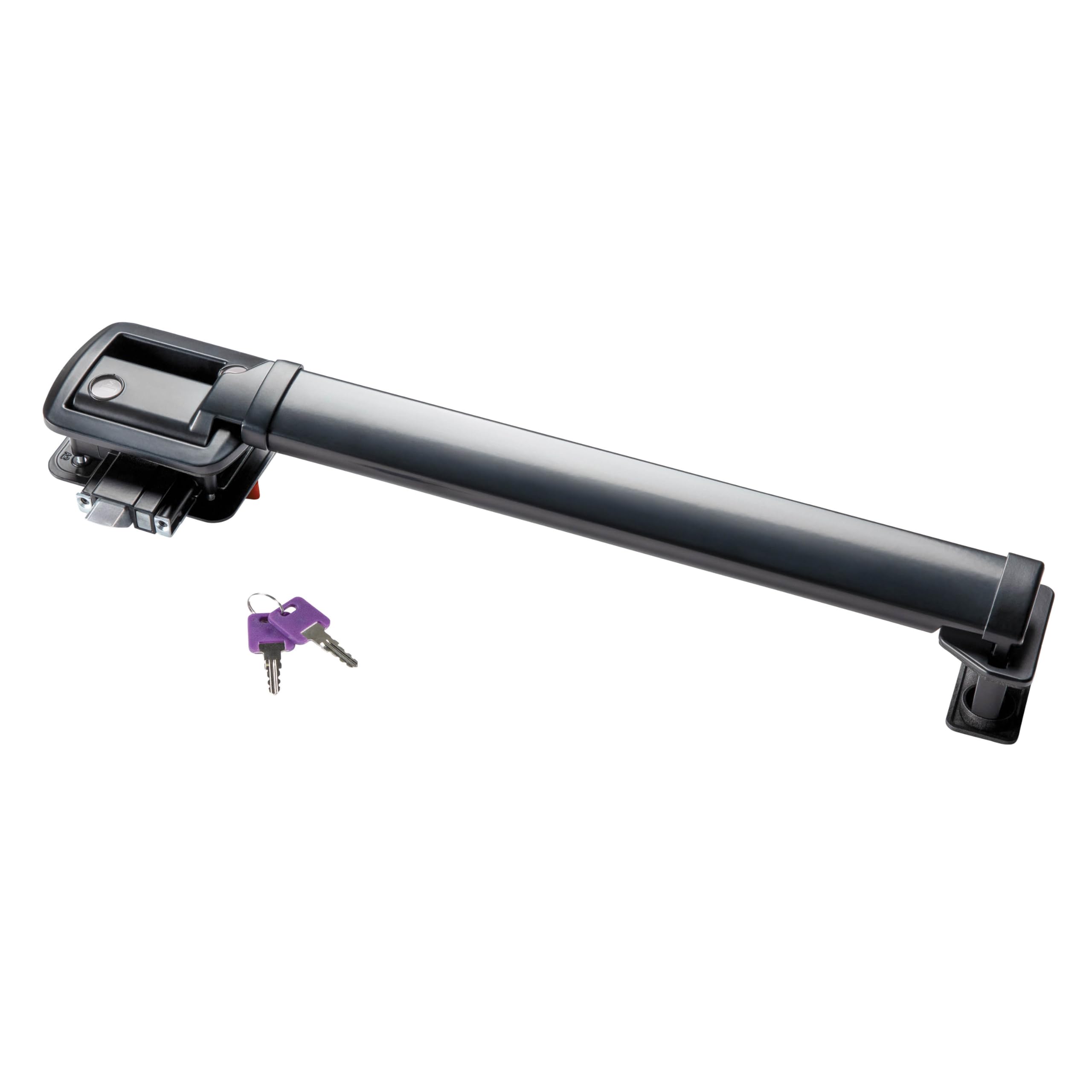 Lippert LatchXtend 14-inch extension improves reach for paddle latch entry.
