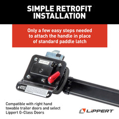 Lippert LatchXtend safety benefit reduces need to backstep on stairs.
