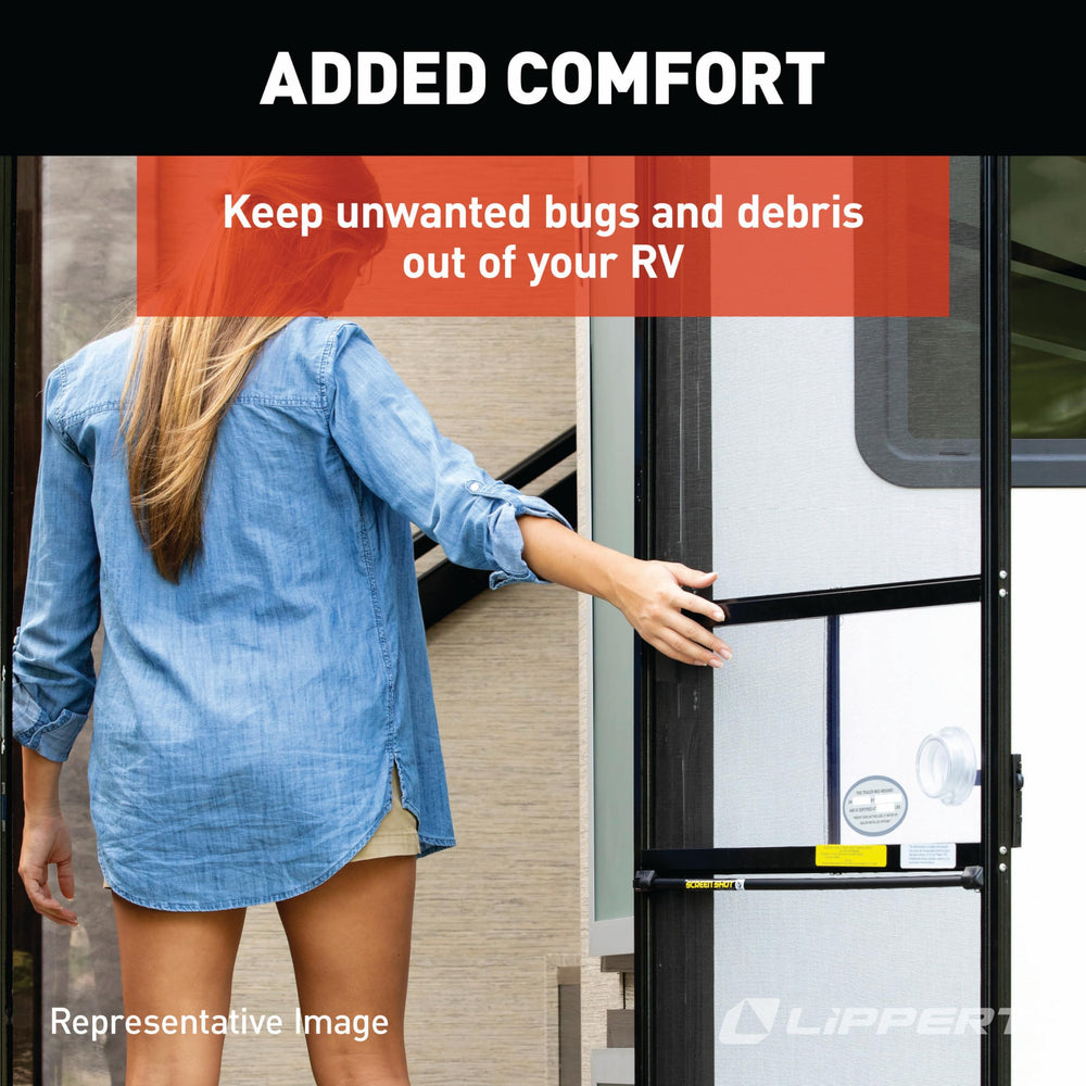 No assembly required—Lippert slider panel installs quickly.